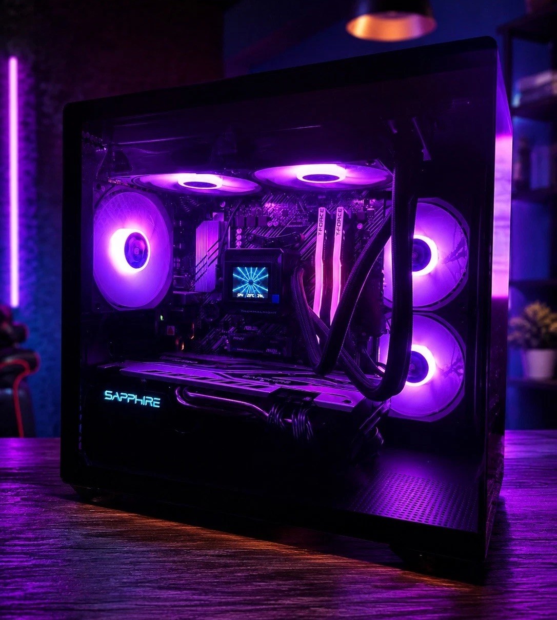 NEW Custom RGB Gaming PC Ryzen 5 / GPU Rx580 / Liquid Cooled/Windows 11 PRO