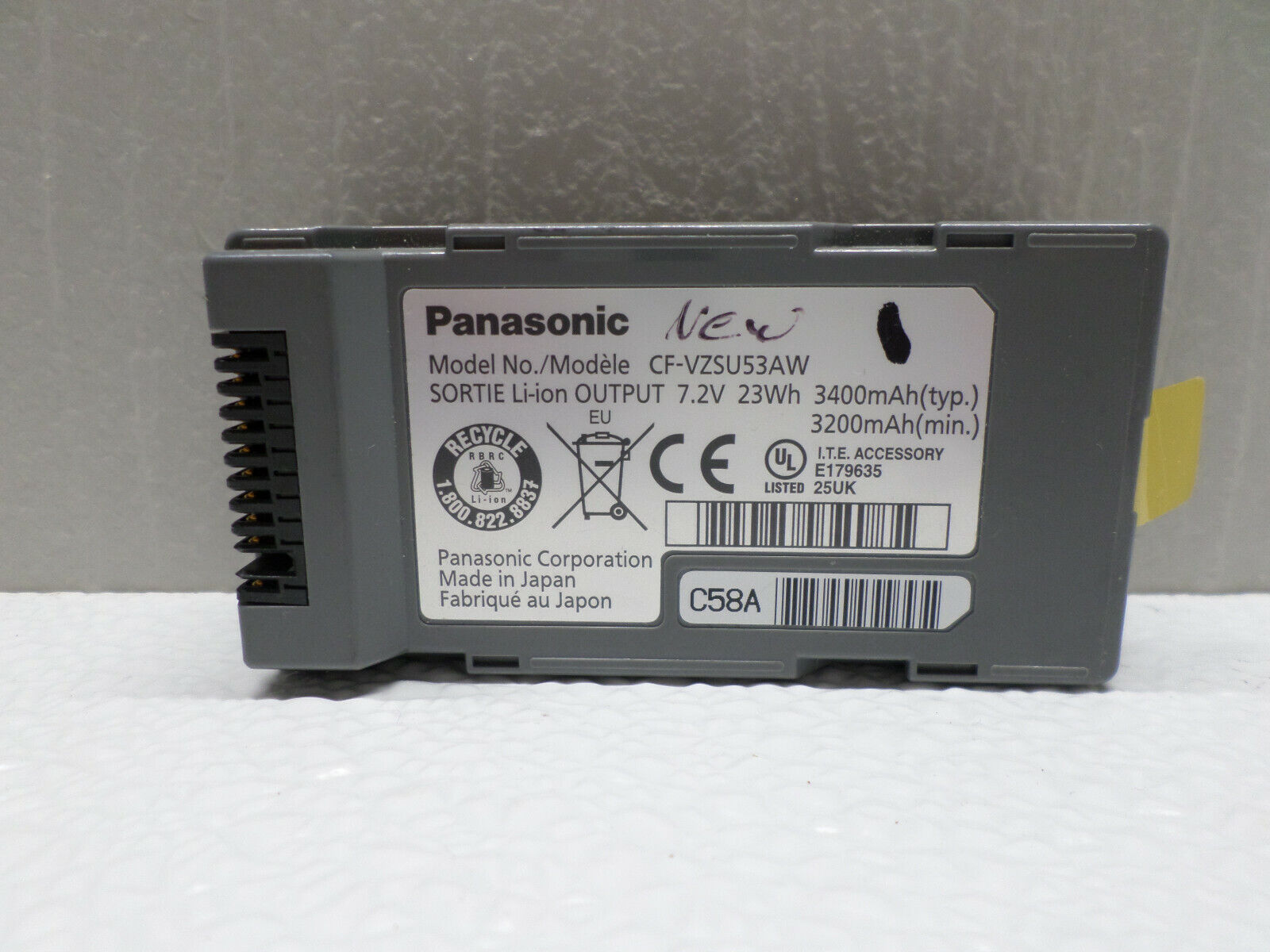 Panasonic CF-VZSU53AW CF-VZSU53W 3400mAh 7.2V 2.9AH CF-H1 CF-H2 CF-U1 MK1