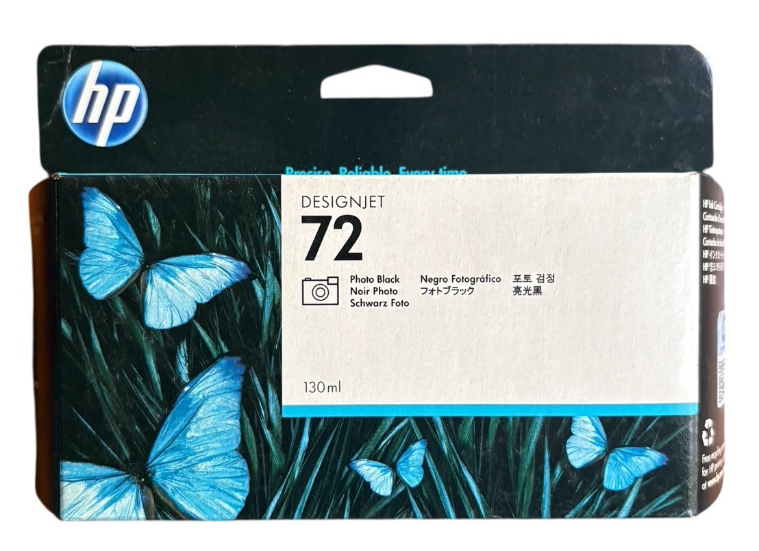 Genuine HP 72 PK Photo Black DesignJet Ink 130-ml C9370A EXP 07/2020  NEW