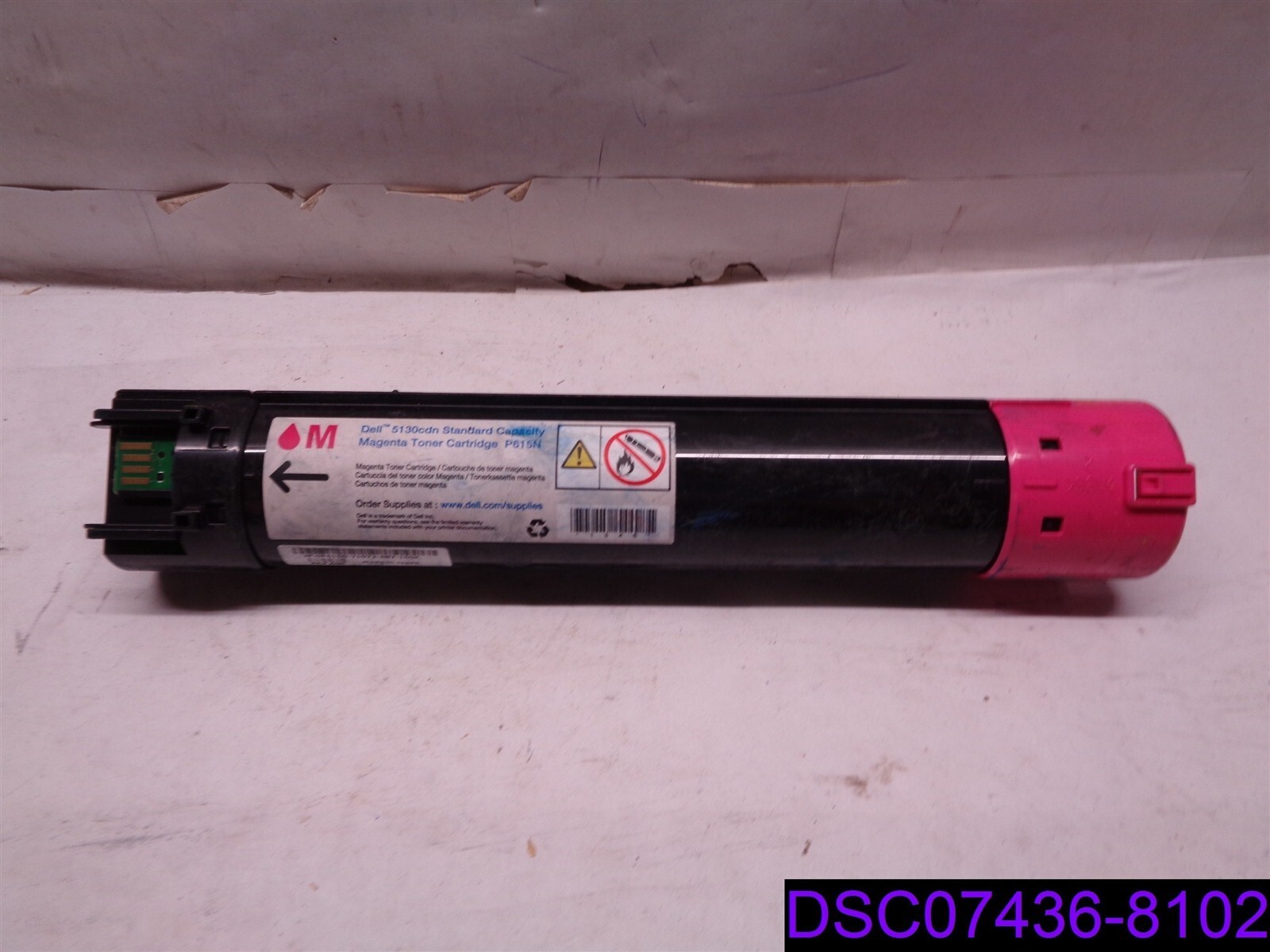 USED NEEDS FILLED Genuine Dell Magenta Toner Cartridge 5130cdn, P615N