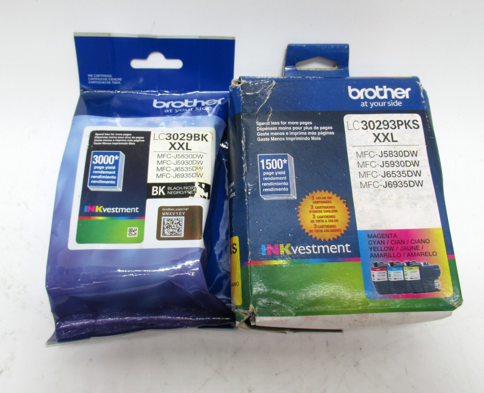 Genuine Brother LC30293PKS & LC3029BK XXL Ink Cartridge Set CMYK EXP 2025