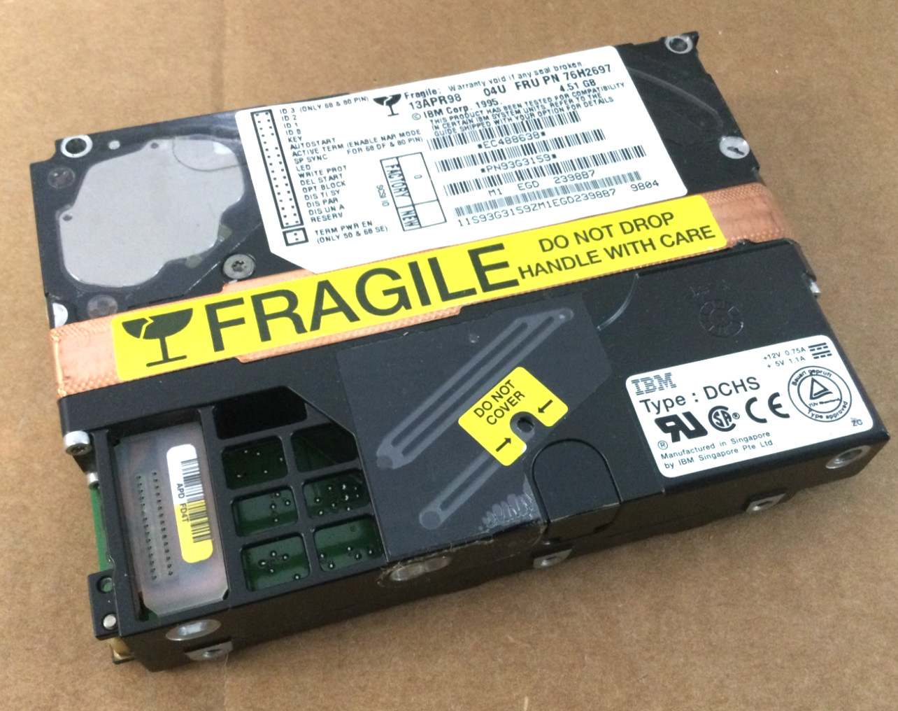 IBM 76H2697 93G3159 28L3971 7043-240 4.51GB 3.5" HARD DRIVE