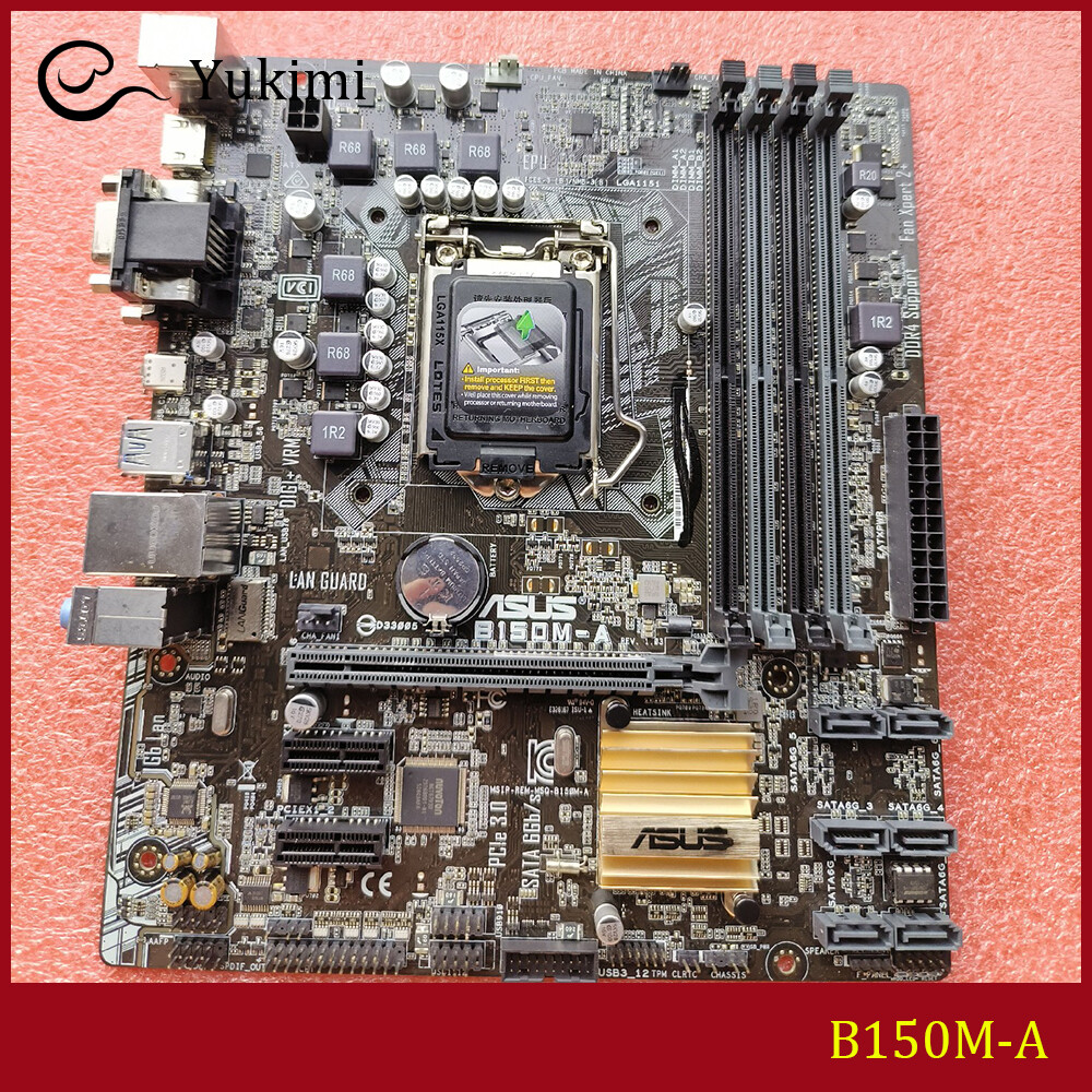 FOR ASUS B150M-A LGA 1151 64GB HDMI DVI VGA 64GB Motherboard Test OK