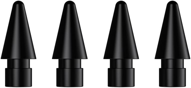 Black Replacement Tips for K10 Stylus Pen (4 Pack) Black