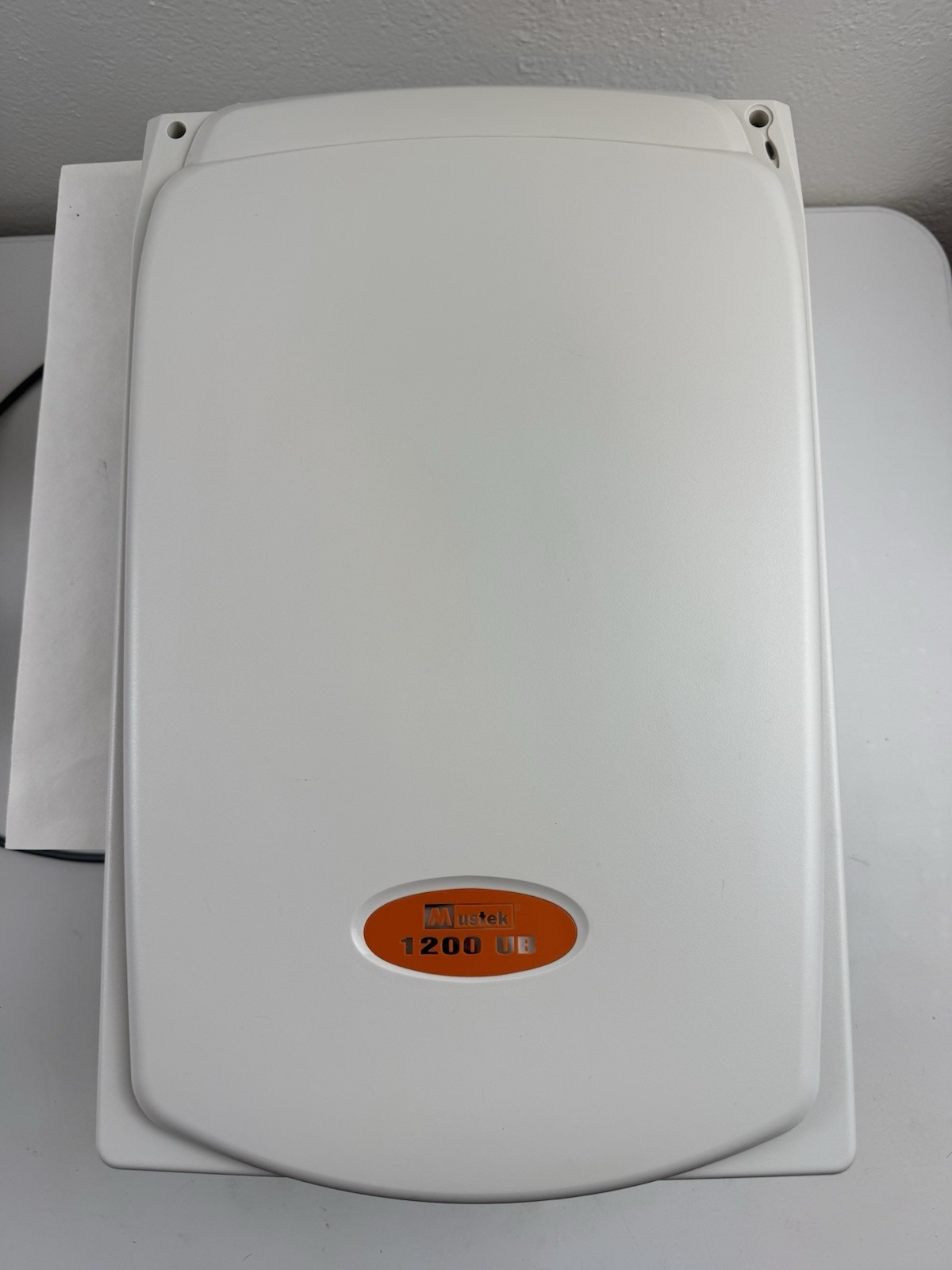 Mustek 90s Vintage Plug In Scan 1200 UB Flatbed Scanner USB Powered Scan With CD