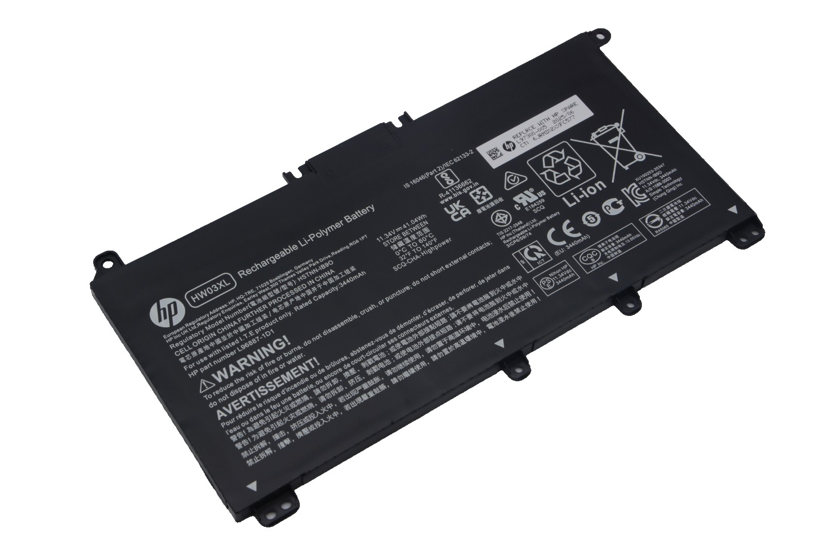 NEW Original HW03XL Battery 41.04Wh For HP Pavilion 15-EG 17-CP 17-CN HSTNN-IB90