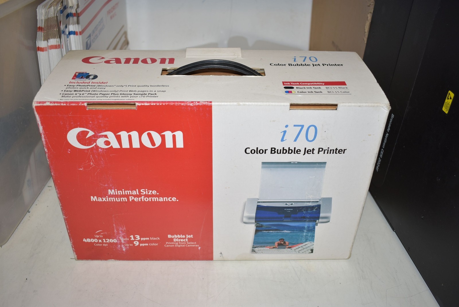 CANON i70 COLOR BUBBLEJET INKJET PORTABLE PRINTER NEW NOS