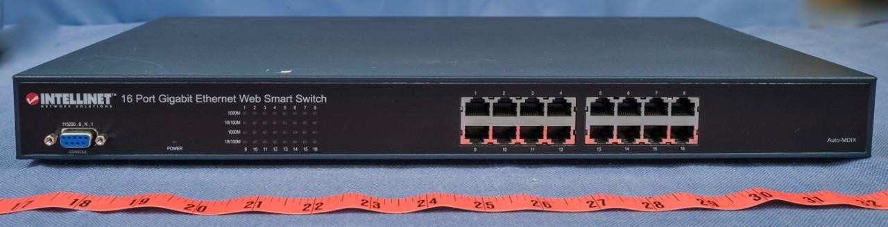 Intellinet 16 Port Gigabit Ethernet Web Smart Switch Model 523110 