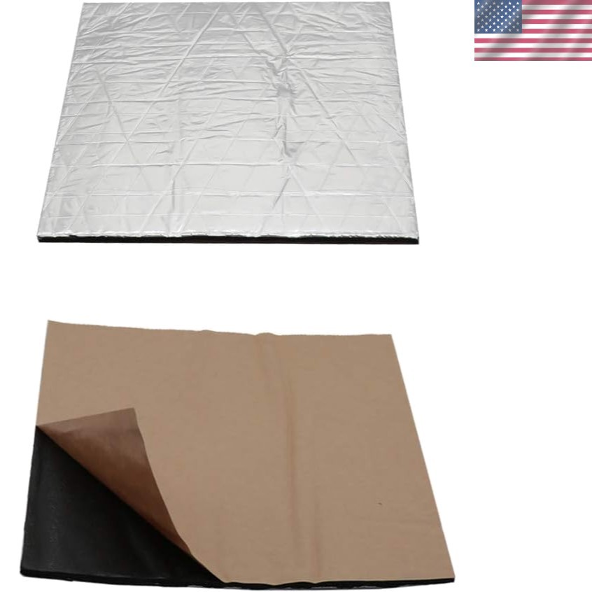 220x220mm 3D Printer Heated Bed Insulation Mat - 2pcs Lightweight Adhesive Foil