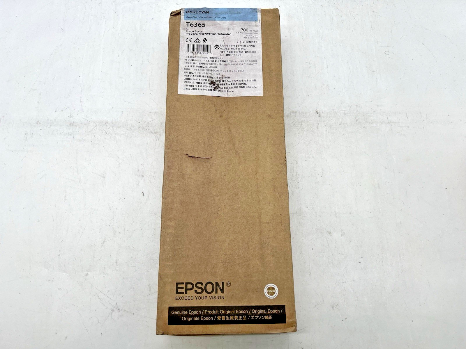 Genuine Epson T6365 Light Cyan Ink for Stylus PRO 7890/7900/9890/9900