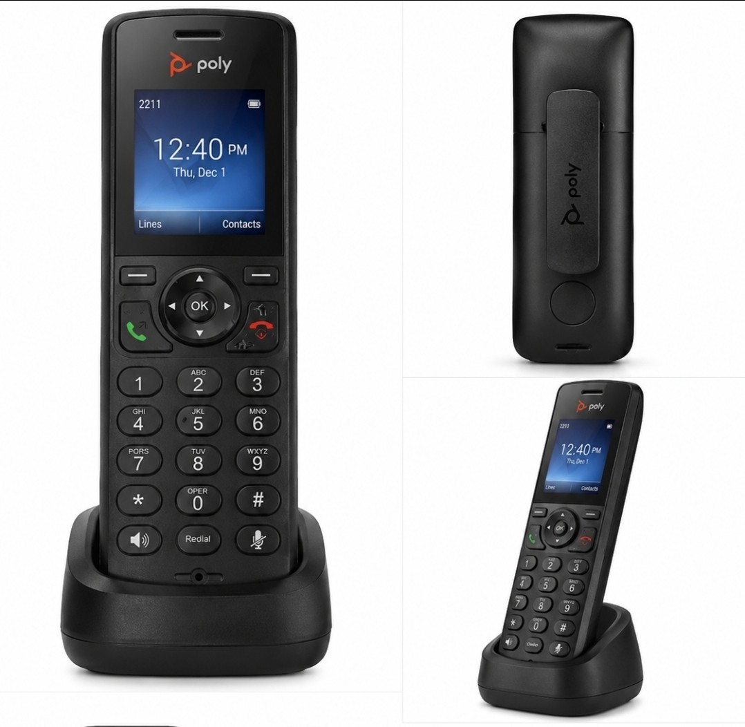 New Poly VVX D230 DECT Wireless IP Phone Handset 2200-49235-001 Business Phone