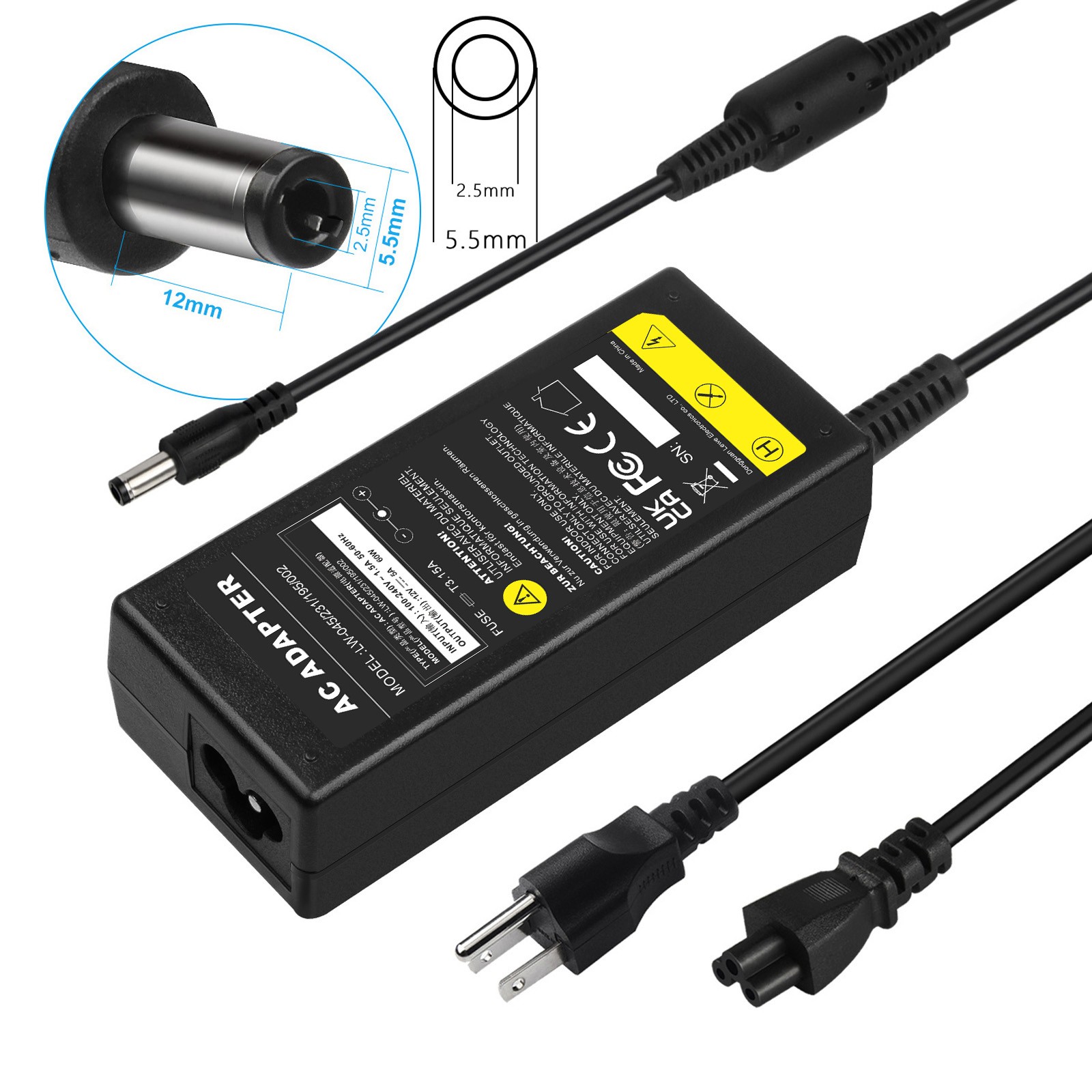 AC Adapter Charger for Dell S2440L S2440Lb S2330MX HD LED LCD Monitor