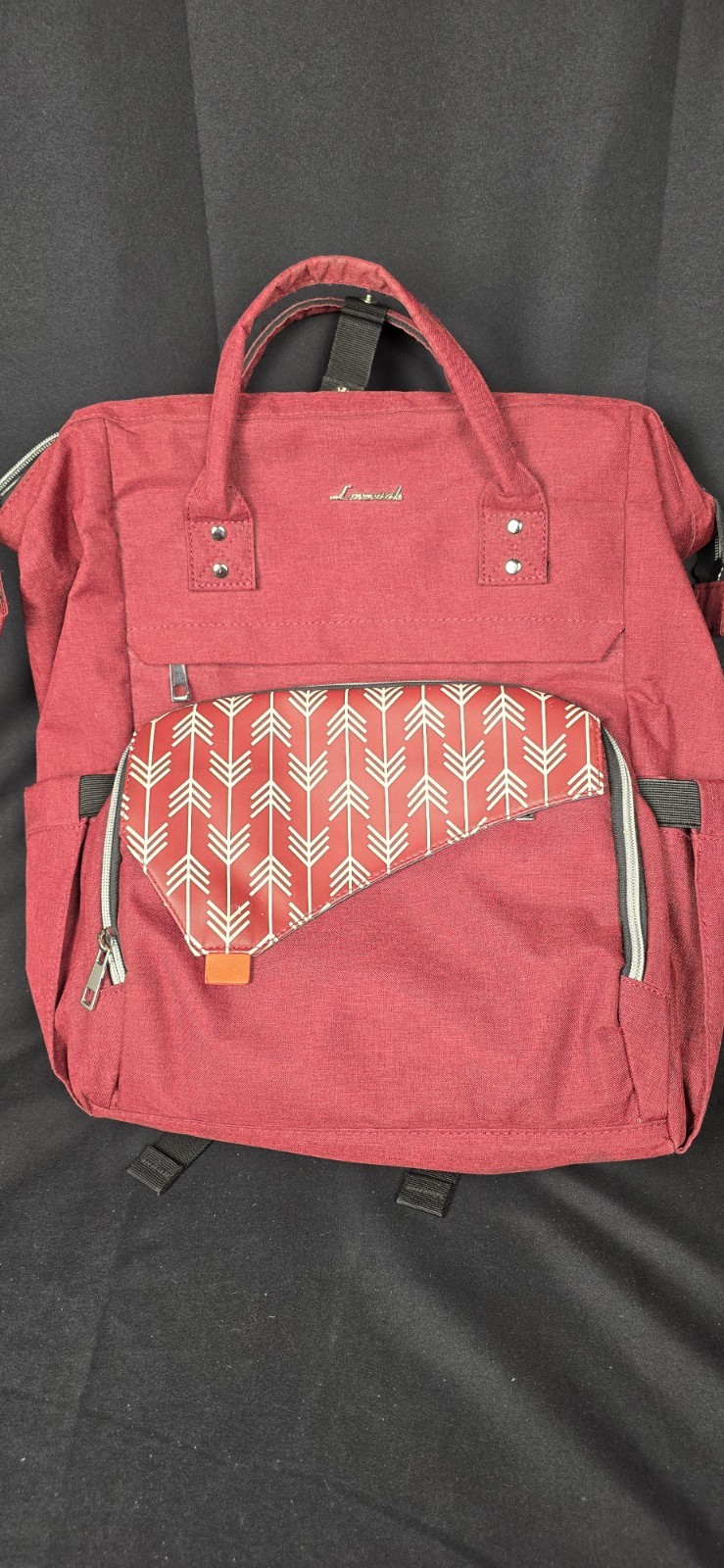Lovevook Laptop Backpack Holds 15.6" Laptop Wine Red