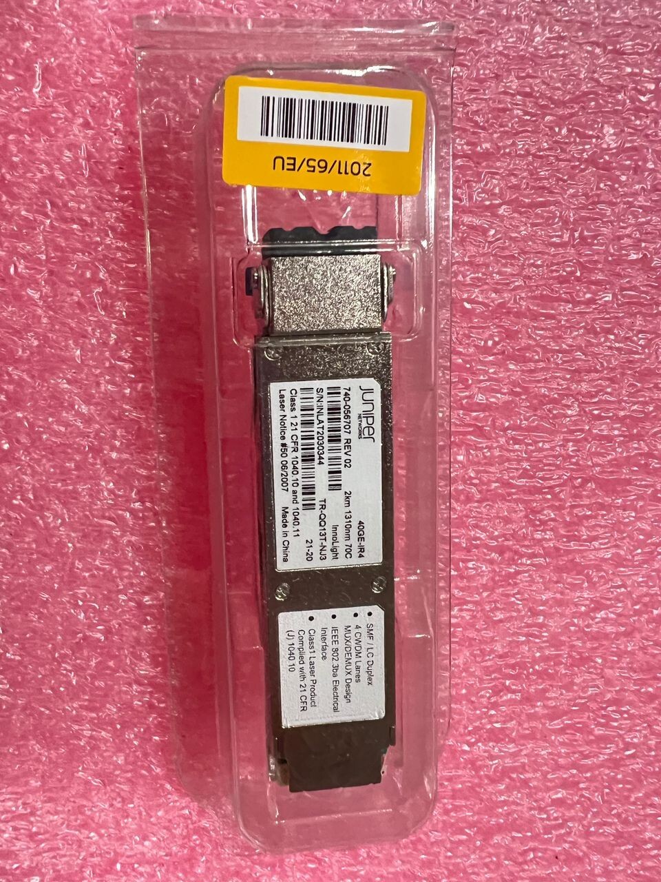 Juniper Networks 40G JNP-QSFP-40G-IR4 740-056707 40GBASE-IR4 QSFP+ transceiver