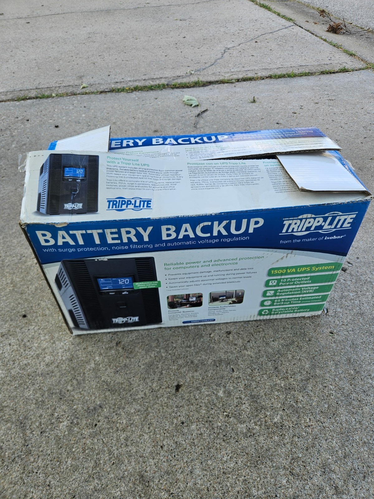 TRIPP-LITE OMNI1500LCDT BATTERY UPS NEW IN open BOX