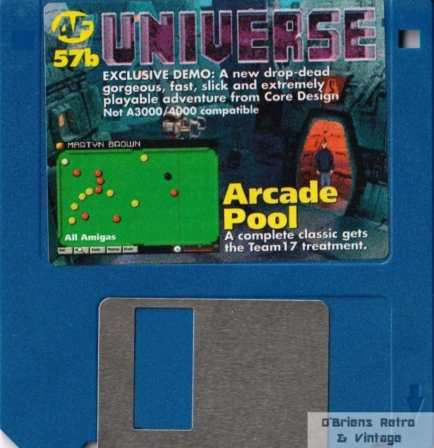 Amiga Format - Coverdisk 57B - Universe - Commodore Amiga - Floppy Disk