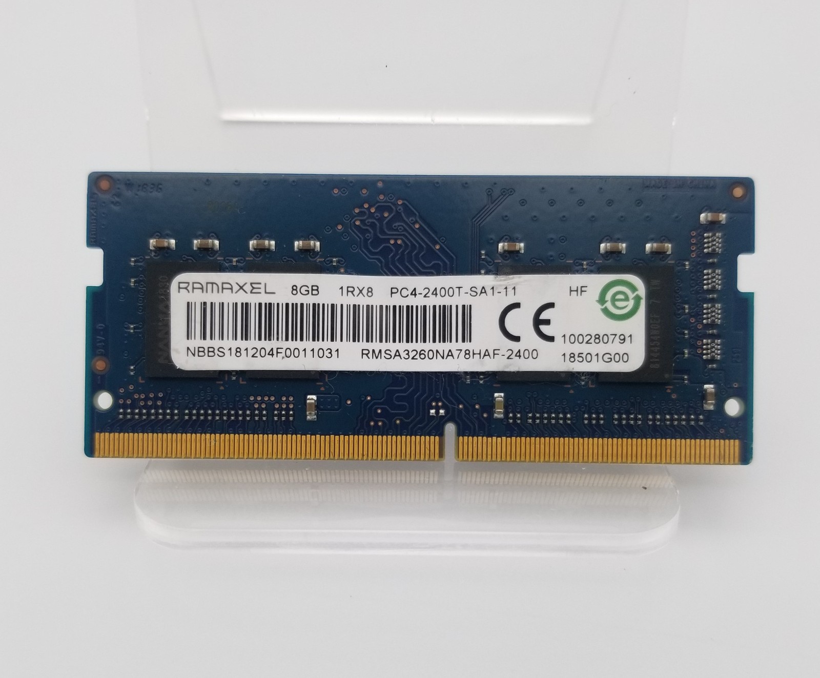 RAMAXEL 8GB 1RX8 RMSA3260NA78HAF-2400 PC4-2400T DDR4 1.2V MEMORY RAM TESTED