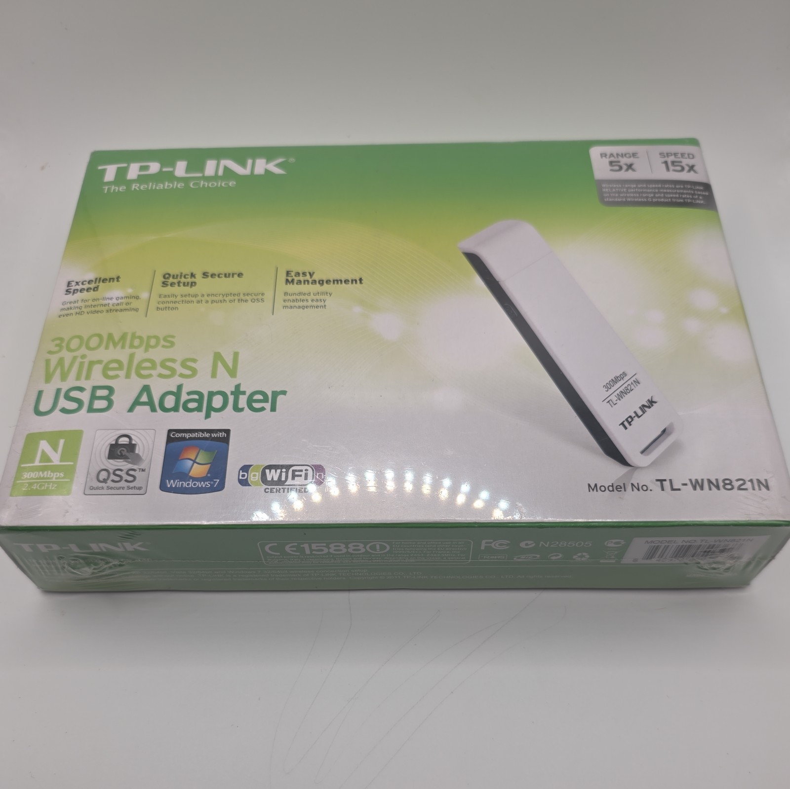  TP Link Wireless USB Adapter 300 Mbps Model TL-WN821N