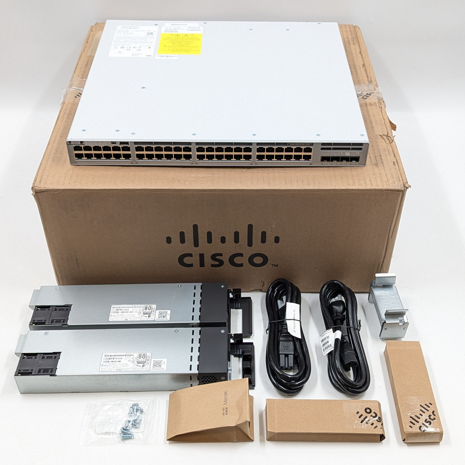 Cisco Meraki Catalyst C9300L 48-Port Managed Rack Mountable (C9300L-48PF-4X-M)