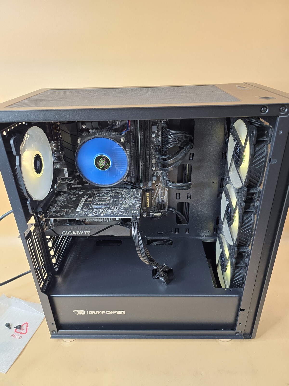  IBuyPower Slate Gaming Desktop - Intel i5-10400F 2.9-8GB Memory-NVIDIA GeForce 