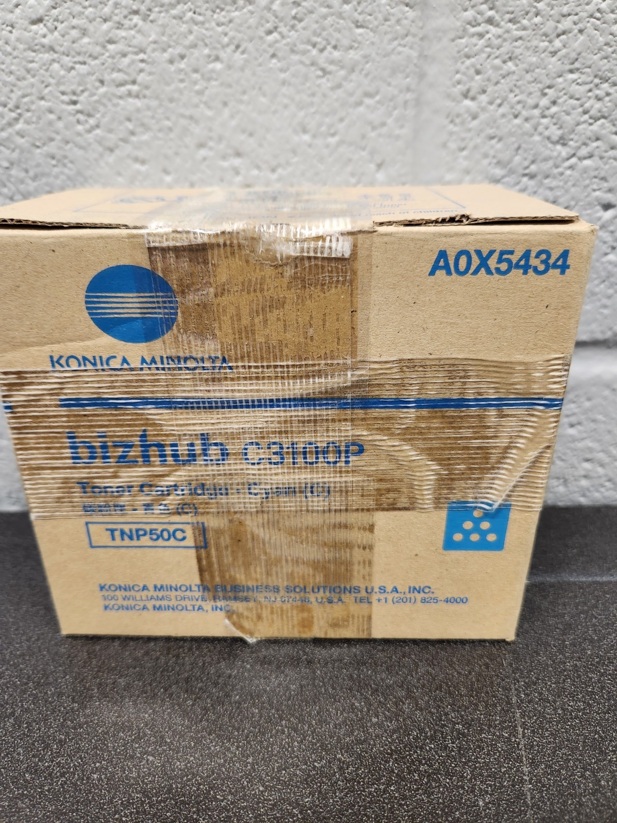 Genuine Konica Minolta A0X5434  TNP-50C TNP50C Toner Cartridge Cyan
