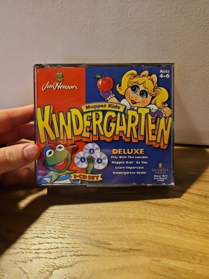Kindergarten Child Interactive PC CD-ROM Jim Henson Kids Muppets Games 3 Discs
