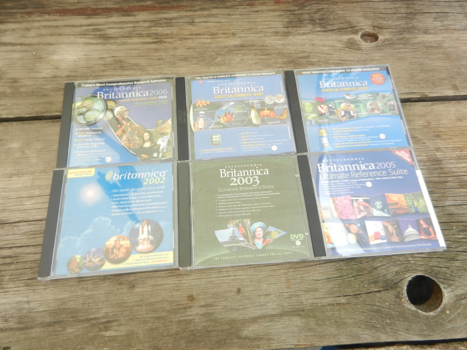 6X -Encyclopedia Britannica DVD Ultimate reference 2002/2003/2005/2006/2007/2008