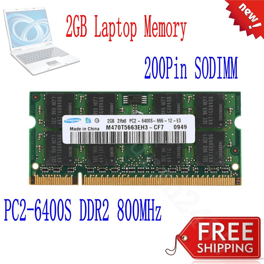 Samsung 16GB 8GB 4GB 2GB DDR2 800MHz 667MHz 533MHz Laptop Memory SDRAM LOT AB