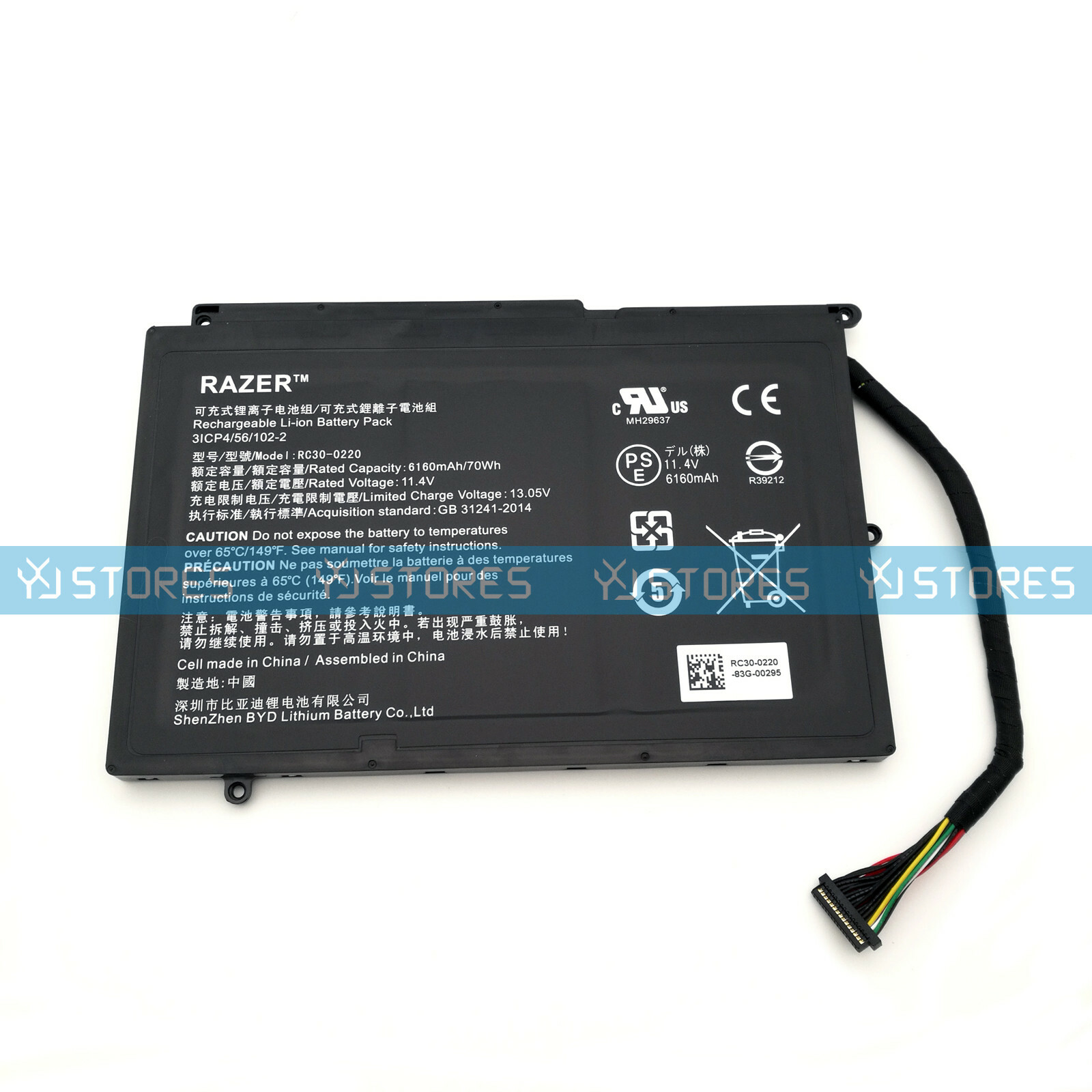 New Genuine RC30-0220 Battery for Razer Blade Pro 17" 2017 RZ09-0220 RTX 2080