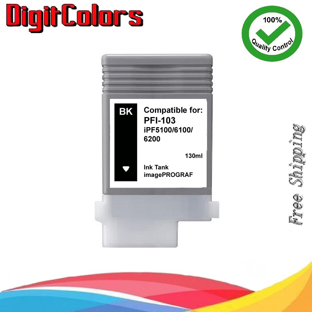 PFI-103 Black Ink Cartridge Fit Canon IPF 5100 6100 6200 IPF-103BK