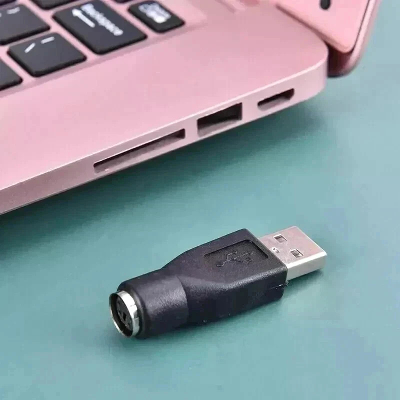 PS/2 PS2 Male to USB Female Adapter Converter Connector For Computer PC Keyboard