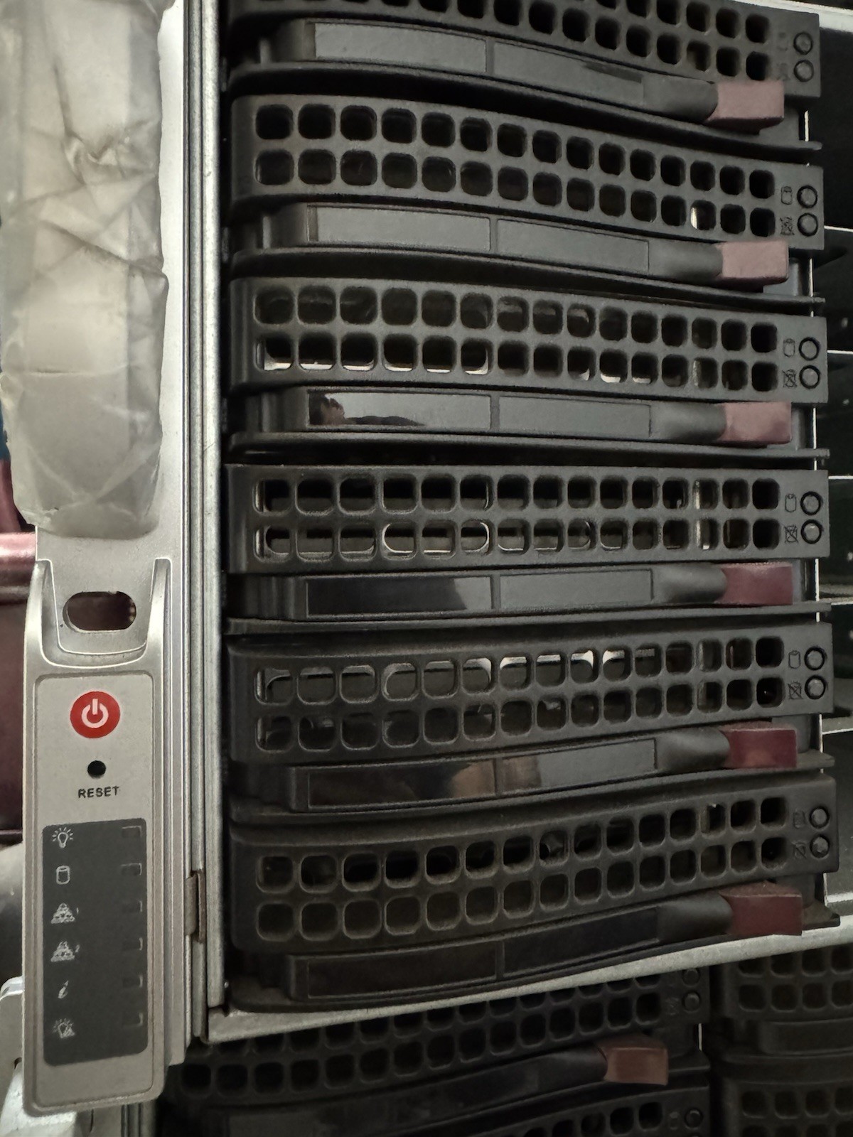 Supermicro JBOD Storage 4U 45x 3.5" LFF CSE-847E16-RJBOD1 2x 1400W Caddy Rail