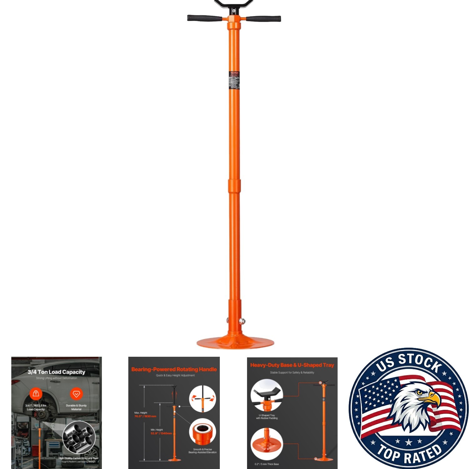 Versatile Under Hoist Support Stand with 2 Wheels for Efficient Vehicle Repairs