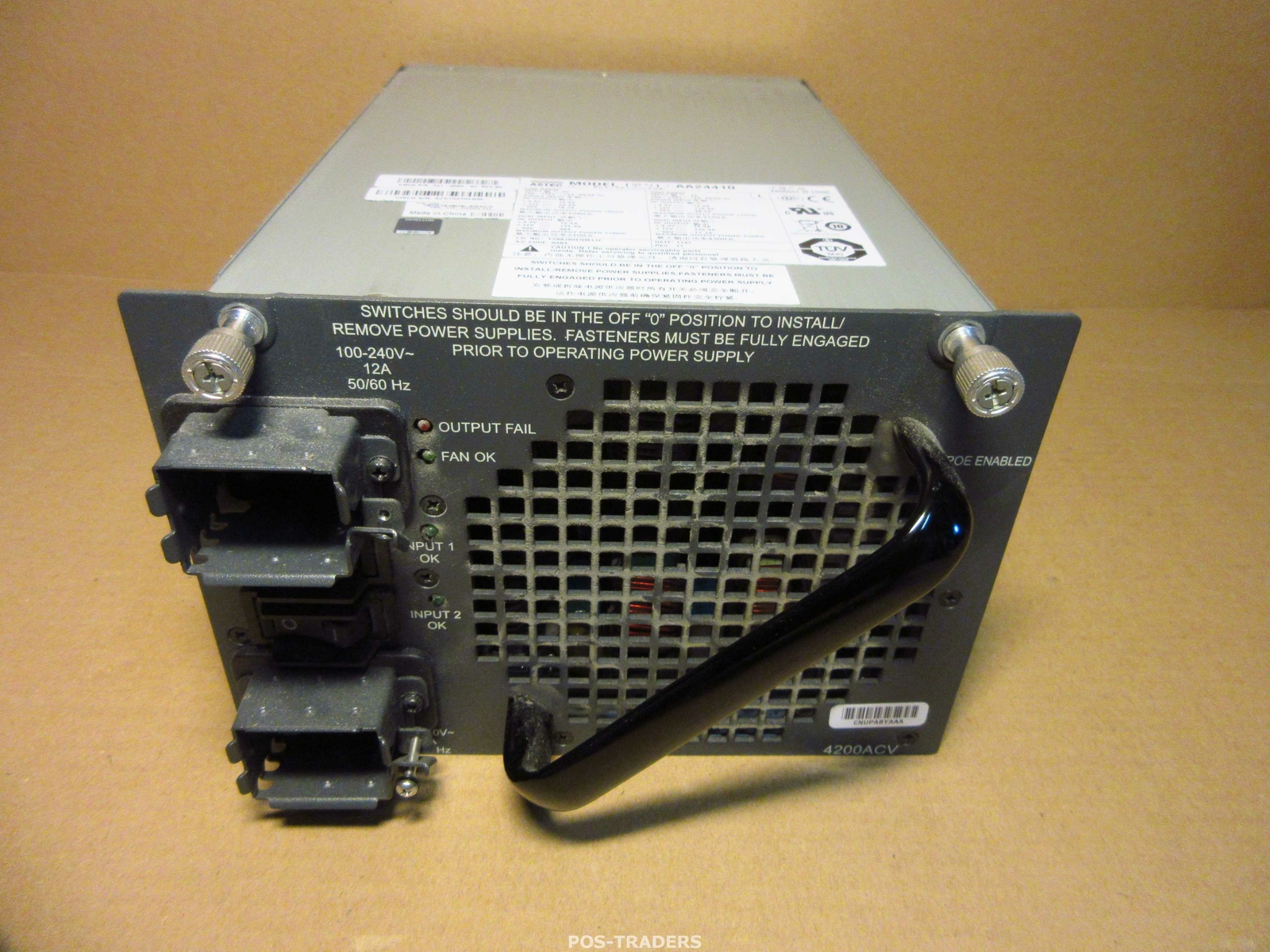Cisco PWR-C45-4200ACV V04 4500 Series 4200W Power Supply POE FROM WS-C4506-E V03