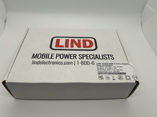Lind SC00902N05 AC DC 90W Combo Power Adapter New Open Box