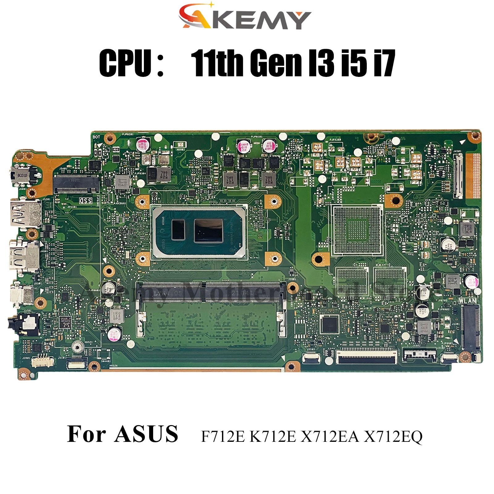 X712EA Laptop Motherboard For ASUS A712E K712E X712EQ F712E X712E Mainboard
