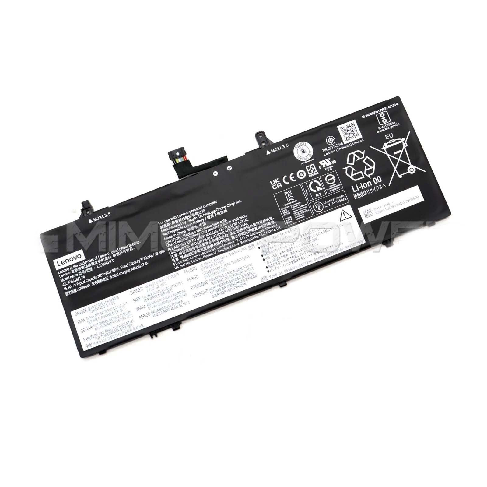 Genuine Battery L22M4PF1 L22M4PF0 For Lenovo Yoga Slim 6 14IAP8 14IRH8 14IRP8