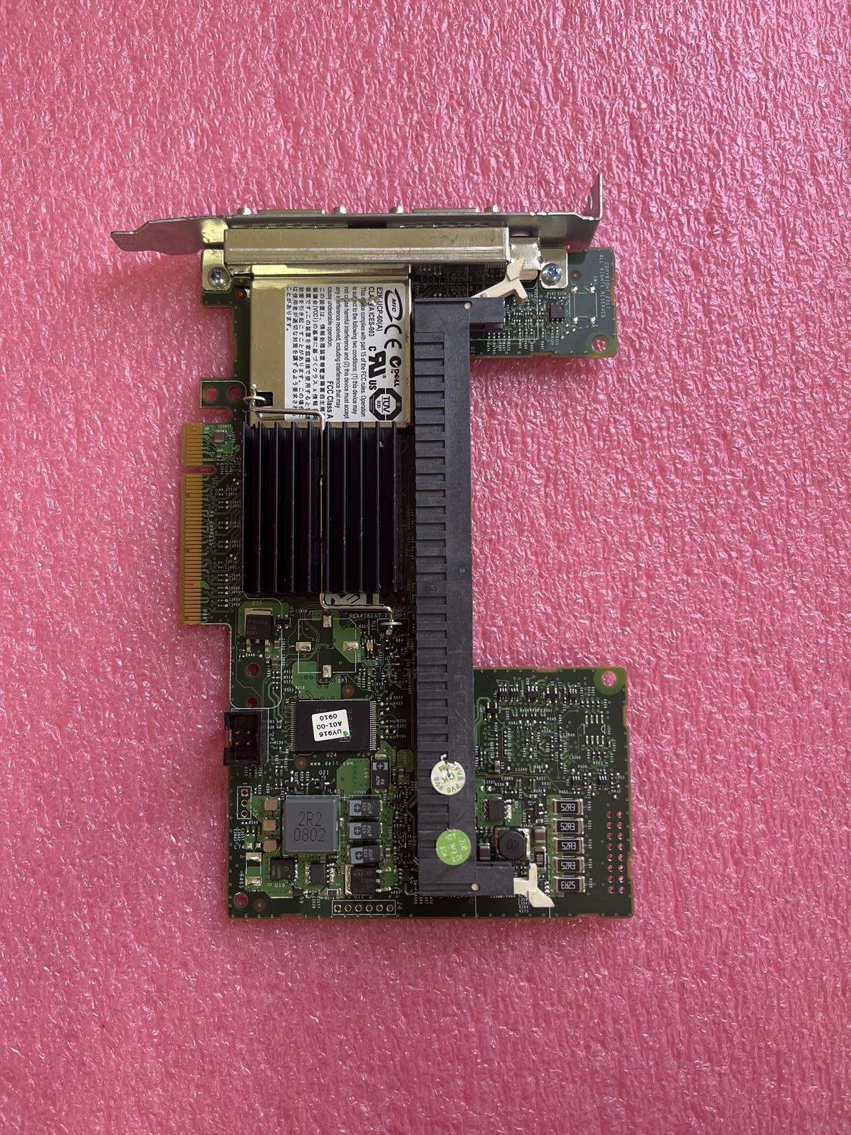 DELL PR174 PERC 6/E 256MB PCI-E EXTERNAL SAS RAID CONTROLLER NO BATTERY/ MEMORY