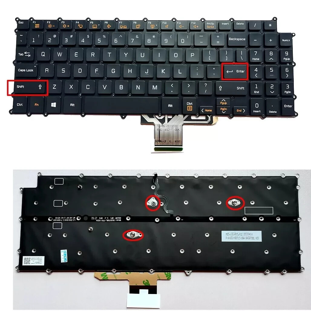 for LG Gram 15Z990 15ZB990 15ZD990 17Z990 17ZB990 17ZD990 US Keyboard Backlit