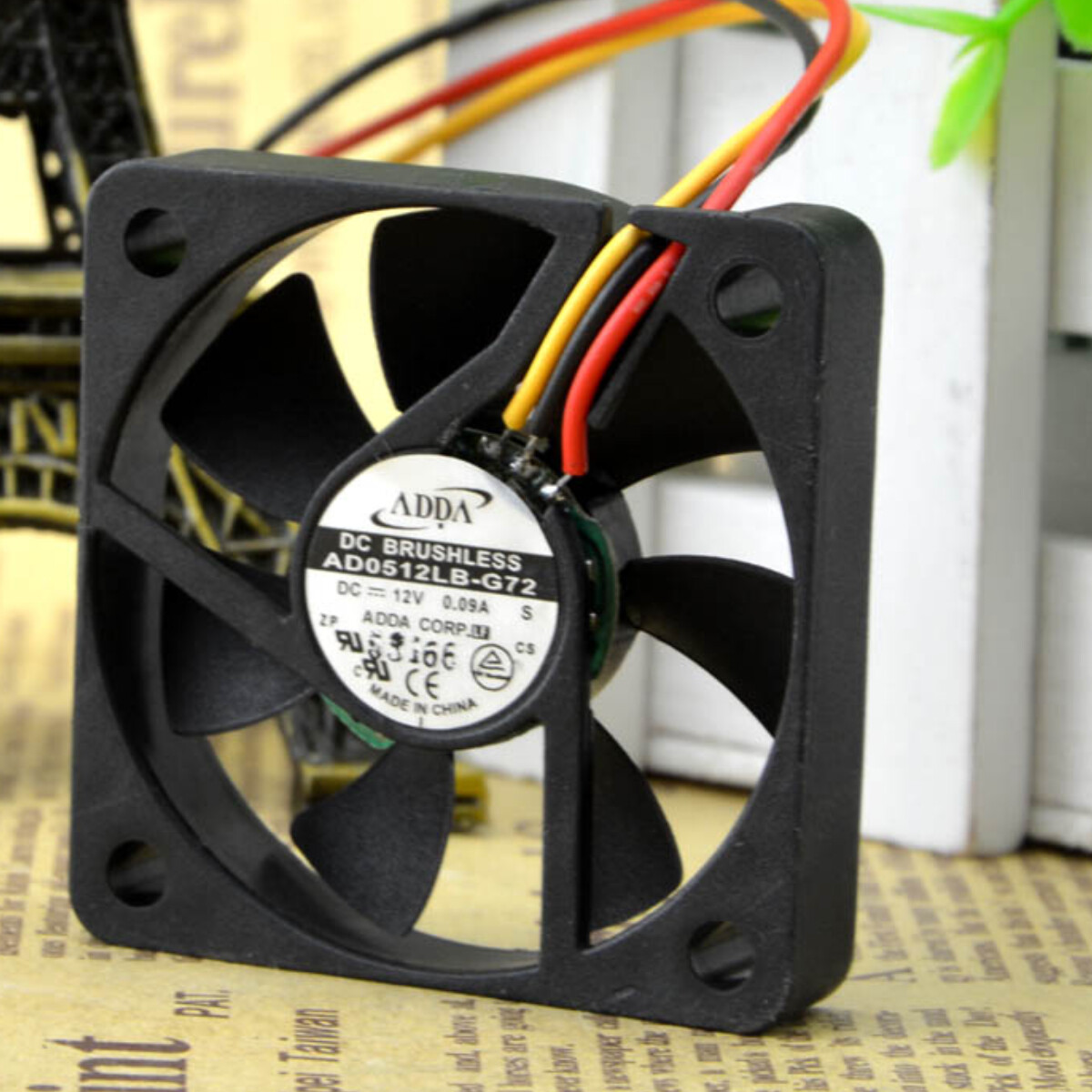 ADDA 5010 5cm 12V 0.09A AD0512LB-G72 3-wire Small Quiet Industrial Cooling Fan