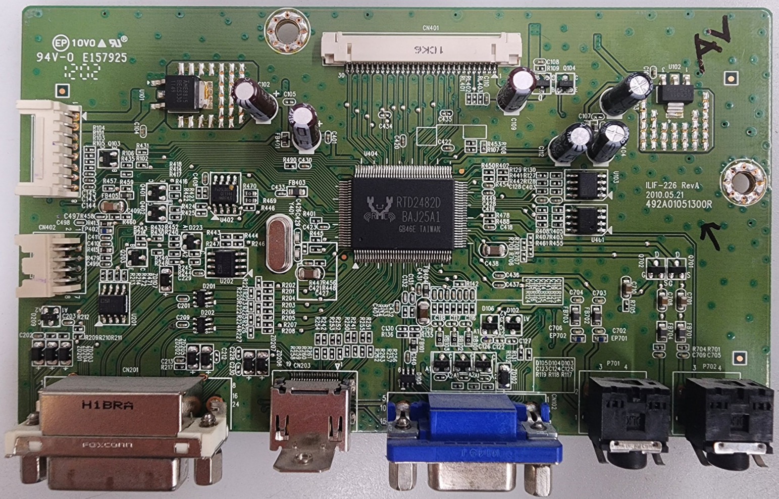 Dell ST2321Lf Computer Monitor Main Board 795401300A01R, 492A01051300R, ILIF-226