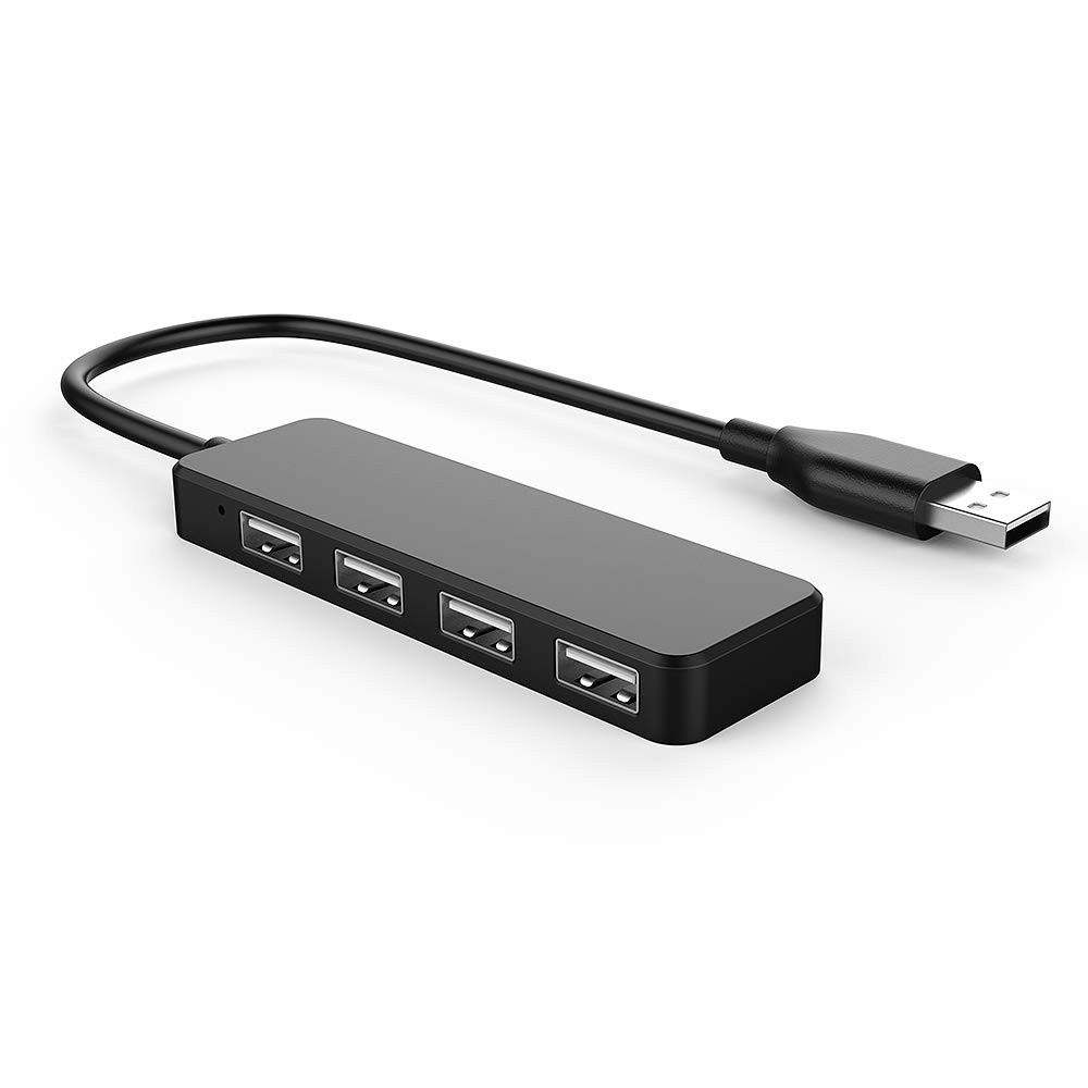 Adaptador y extensor divisor USB de 4 puertos para ordenador portátil