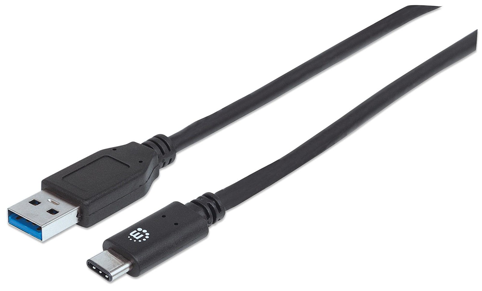 Manhattan USB-C to USB-A Cable, 1m, Male to Male, 10 Gbps (USB 3.2 Gen2 aka USB