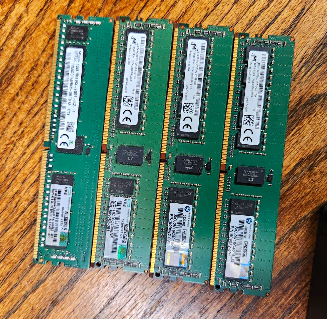 UNTESTED DDR4 16gb Server RAM And 4 UNTESTED Fans
