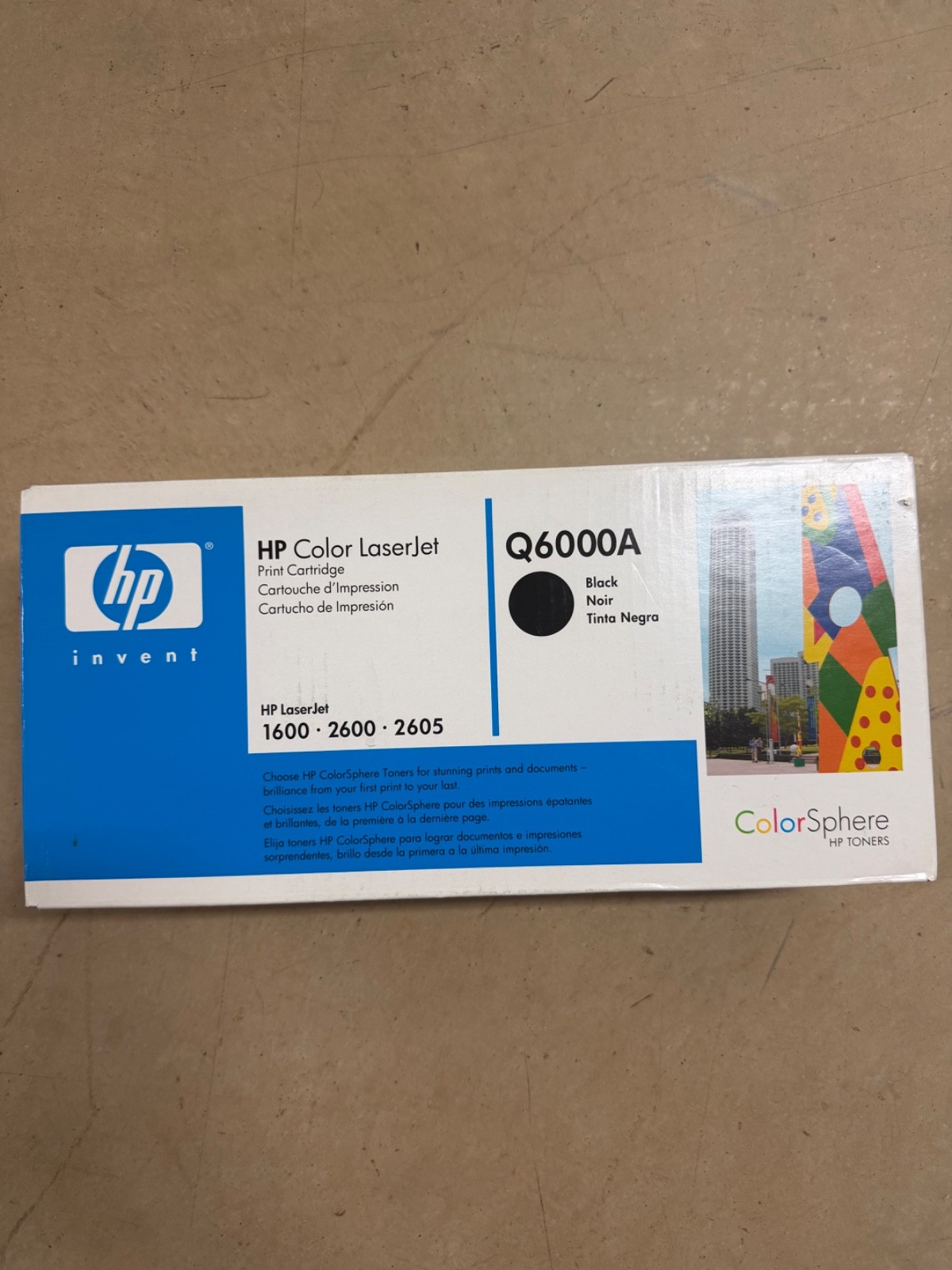 HP 124A Q6000A Black Toner Cartridge Genuine OEM New Sealed 