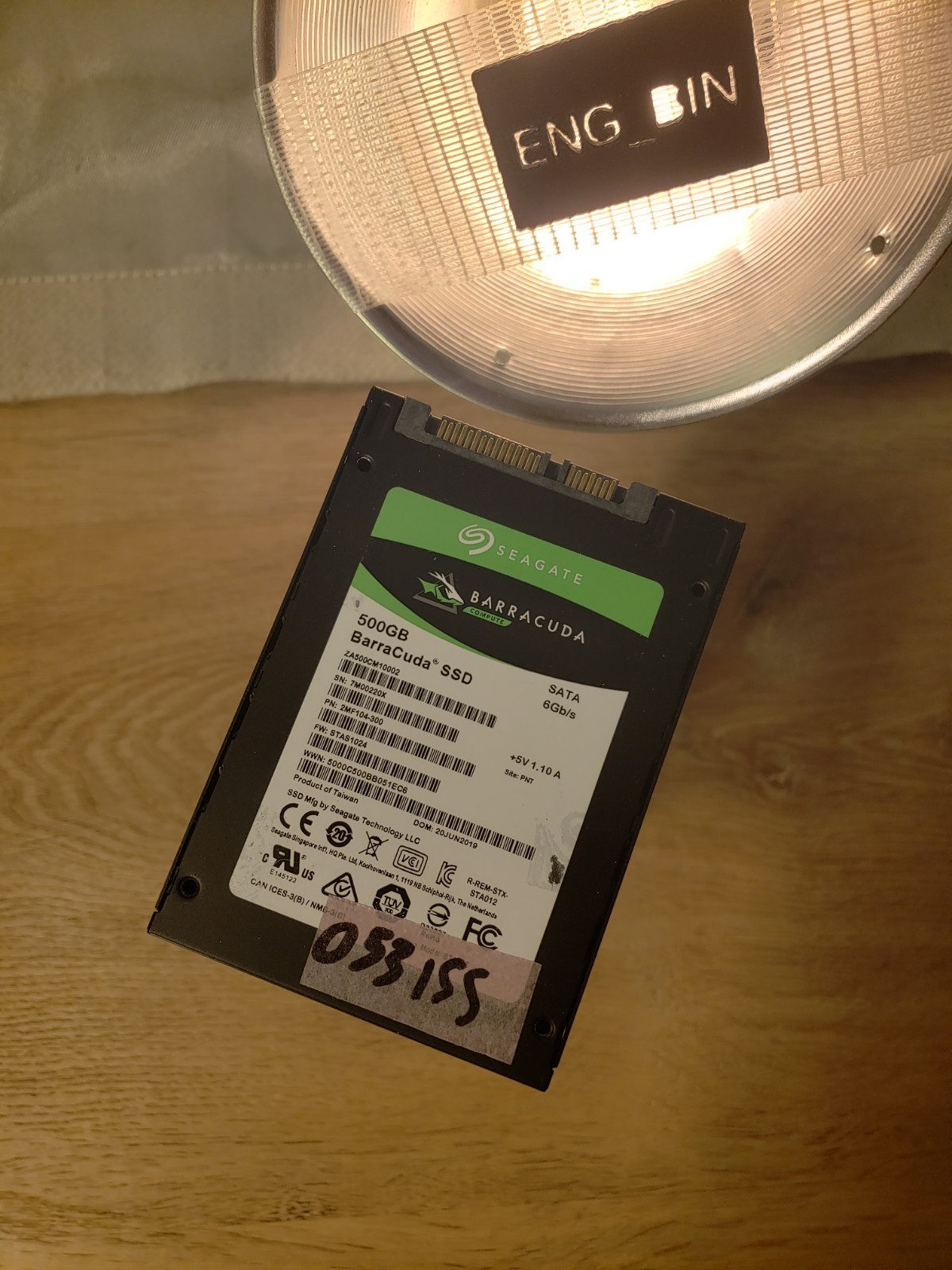[053ISS] 2.5" SATA SSD -- SEAGATE 500GB -- LIGHTLY USED, SMART DATA POSTED