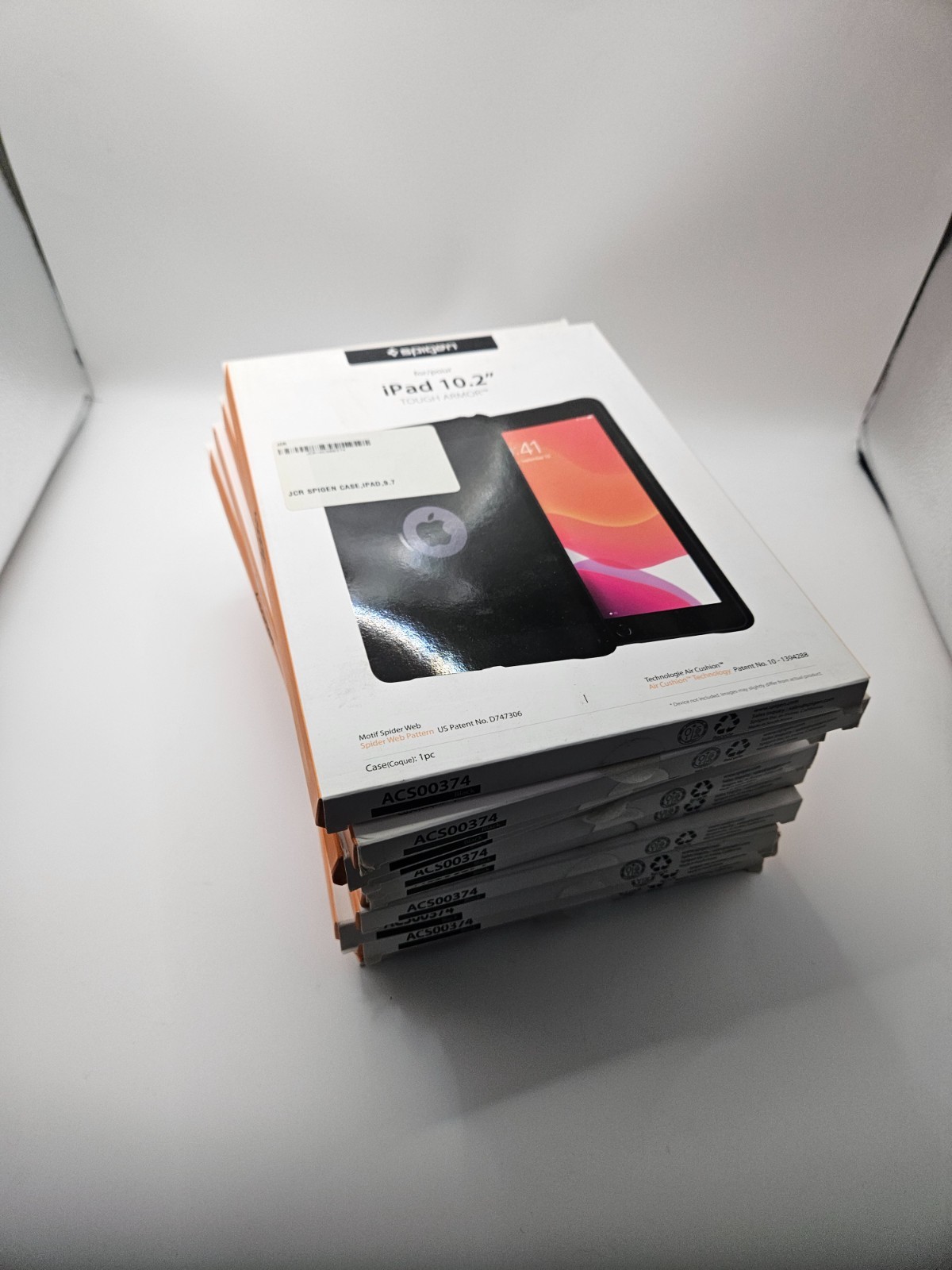 (10) Spigen Tough Armor Rugged Case for Apple iPad 10.2in - Black