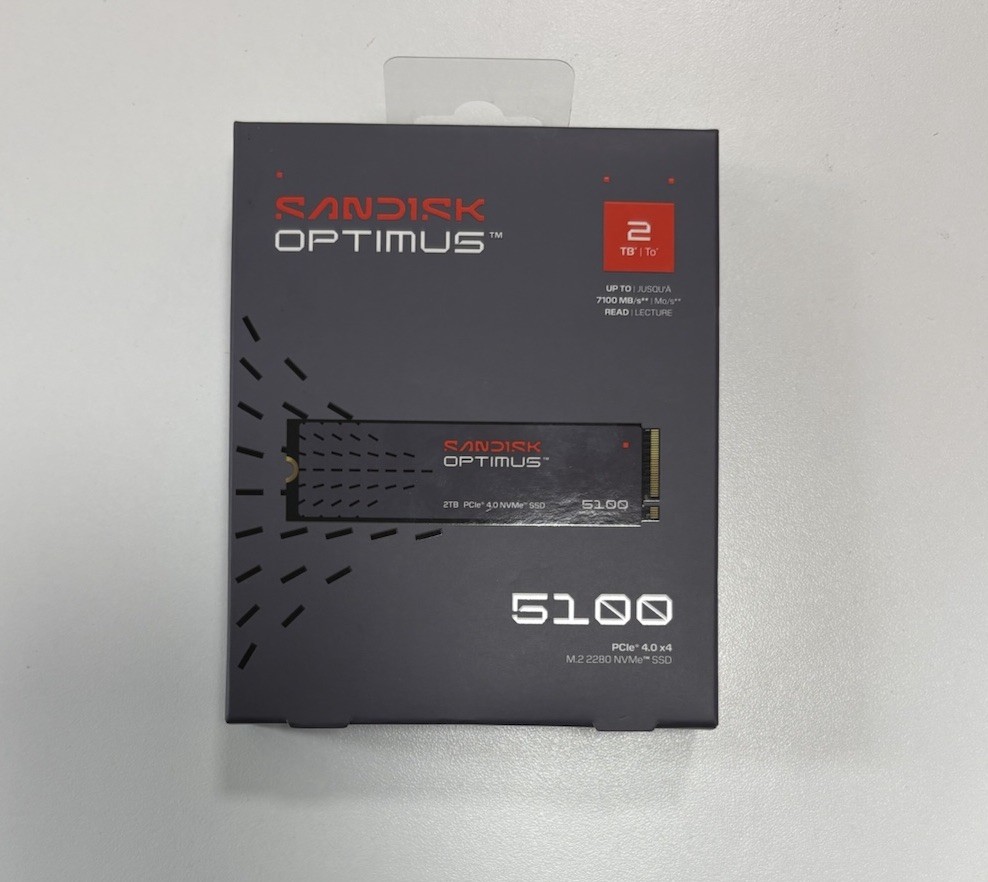SanDisk Optimus 5100 2TB NVMe PCIe Gen4 M.2 2280 Internal SSD
