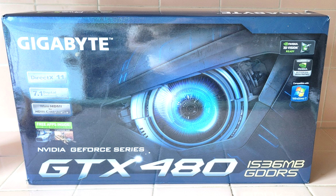 Gigabyte NVIDIA GeForce GTX 480 1536MB GDDR5 Graphics Card (GV-N480D5-B)
