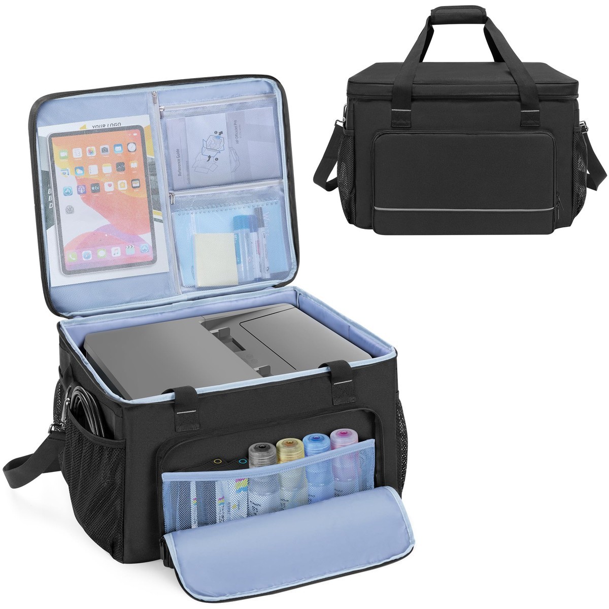 Yarwo Printer Carry Case for HP OfficeJet Pro/DeskJet/Smart-Tank